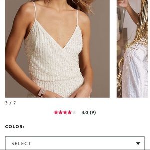 David’s Bridal sequin jumpsuit